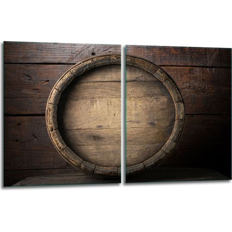 2 plaques de protection en verre pour poêle 40x52 bois (1/5)