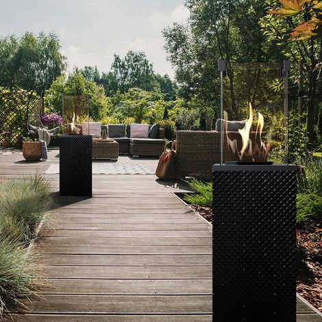 Terrassenheizer Patio Mini Glas schwarz gesteppt manuelle Steuerung 8,2kW (1/5)
