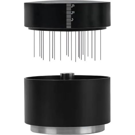 Outil de distribution Espresso 3 en 1, mélangeur Espresso, doseur Espresso et mélangeur à café avec base réglable en hauteur pour cafetière domestique 58 mm (1/5)