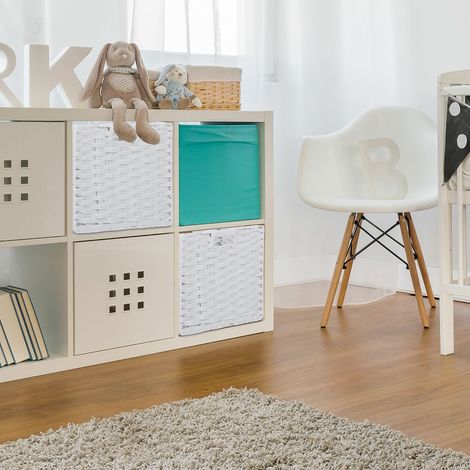 Lot de 4 paniers de rangement en plastique durable