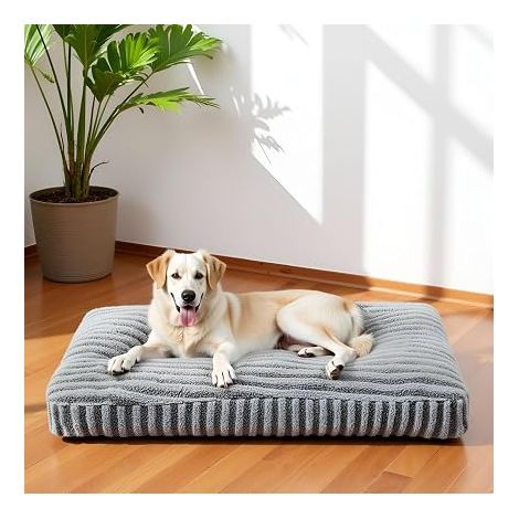 Panier Chien Grande Taille, XL Coussin Chien Dehoussable Lavable, Lit pour Chiens Moelleux Respirant Antidérapant pour Grande Chiens et Chats, 107x69x10cm (1/5)