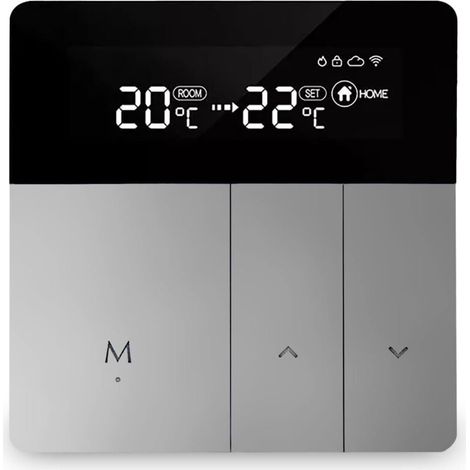 Thermostat Intelligent Thermostat de Chauffage Thermostat d'ambiance Thermostat WiFi Thermostat Mural Intelligent pour Chauffage par Le Sol électrique Chauffe-eau i8HGA (1/4)