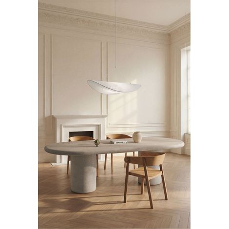 SKLUM Ovaler Esstisch 260x110 cm in Aurean-Zement                                   