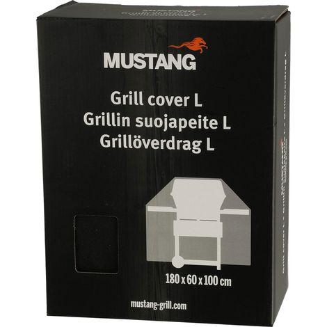 Mustang L funda de protección negra para grill de 4-6 quemadores