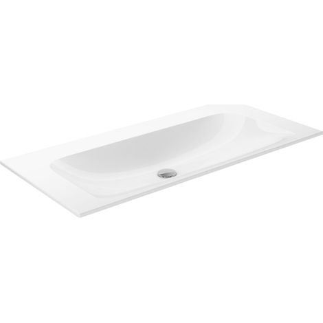 KEUCO X-LINE lavabo à encastrer en céramique, 1007x17x494mm, sans (1/2)