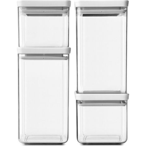 Brabantia Tasty+ Vorratsdosen grau 4 Stück