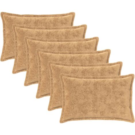 vidaXL Funda de almohada 6 uds. HOUTEN Gris topo 30 x 50 cm (1/2)