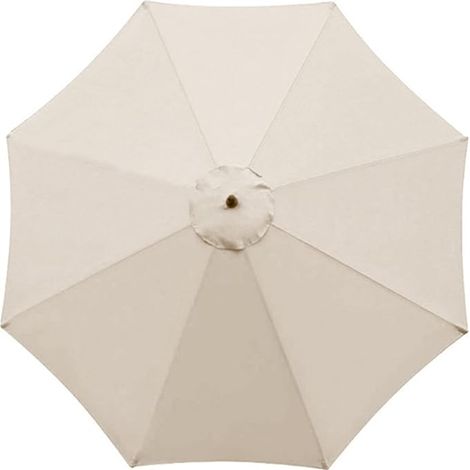 Housse De Rechange Pour Parasol , Parasol De Jardin , 8 Baleines , 3 M , ImperméAble , Anti-Uv , Tissu De Rechange , Beige (1/5)
