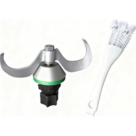 Couteau à pâte pour Bimby TM5 TM6, lame à pâte pour Bimby TM5 TM6, convient pour pétrir le pain (avec brosse de nettoyage pour crevasses) (1/5)