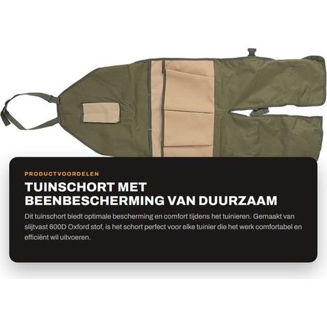 Dailygoods Gartenschürze aus strapazierfähigem 600D Oxford-Gewebe Verstellbare Schnalle Beinschutz Werkzeugtaschen Vielseitig einsetzbar (1/5)