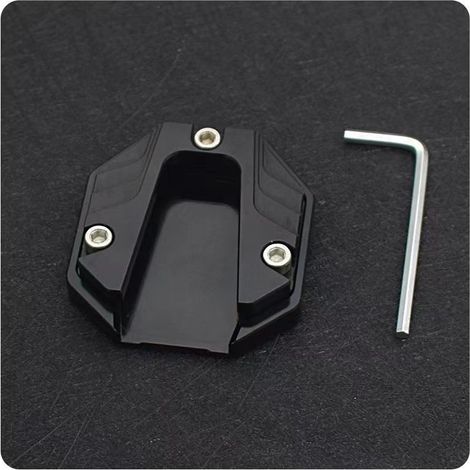 Lntyq Béquille latérale de moto, plaque d'agrandissement latérale de béquille latérale de moto, plaque en aluminium CNC, plaque d'extension de béquille de moto résistante à l'usure, accessoires de mot (1/4)