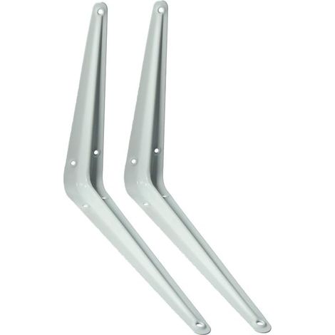 Supports d'étagère blancs de 7,6 x 17,8 x 22,9 cm – Élégants et robustes (1/2)