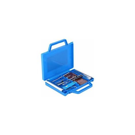Kit de reparación de neumáticos, 7 piezas. Kit profesional de diagnóstico y reparación de neumáticos de metal. Kit de herramientas confiable para la reparación de pinchazos en neumáticos sin cámara pa
