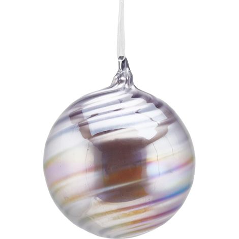 Pallina per albero di Natale Spiral Lavanda pendaglio decorativo da 12 cm