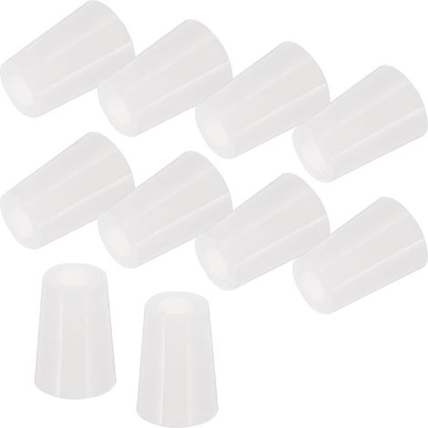 Silikon Reagenzglasstopfen 8 mm Öffnung 10er Packung