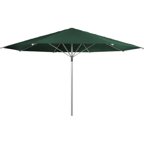 Doppler Sonnenschirm/ Großschirm "Telestar" Ø 5,00 m, dunkelgrün, ohne Volant, Bezug aus 100% Polyester, Gestell aus Aluminium, 25 kg (1/5)