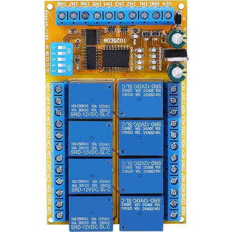 8-Kanal-Multifunktionsmodul IO25E08 mit automatischer Verriegelung, 5V/12V/24V-Netzteil (1/5)