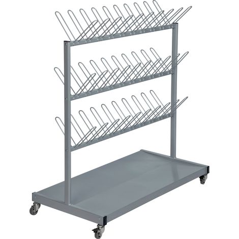 Kongamek Schuh- und Stiefeltrockenwagen 870x540x1200mm grau für 60 Schuhe (1/2)