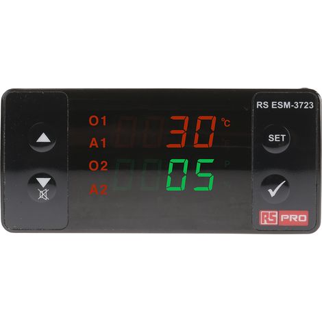 Régulateur de température PID, 230 V c.a., 4 sorties Relais, 4 entrées, 76 x 34.5mm ( Prix pour 1 ) (1/5)