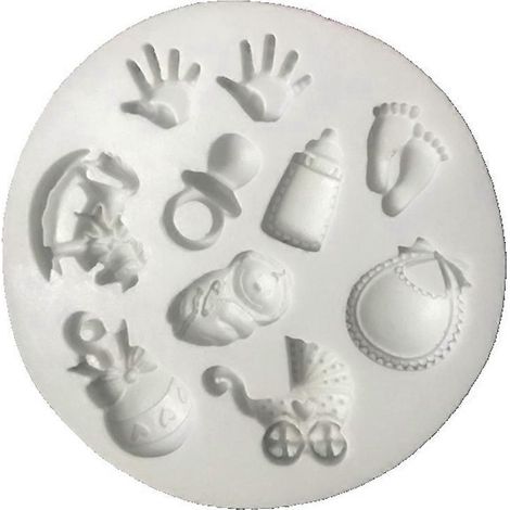 Silikon-Kuchenformen in Babyform, Backform aus Silikon für Fondant und Süßigkeiten, Babyfüße