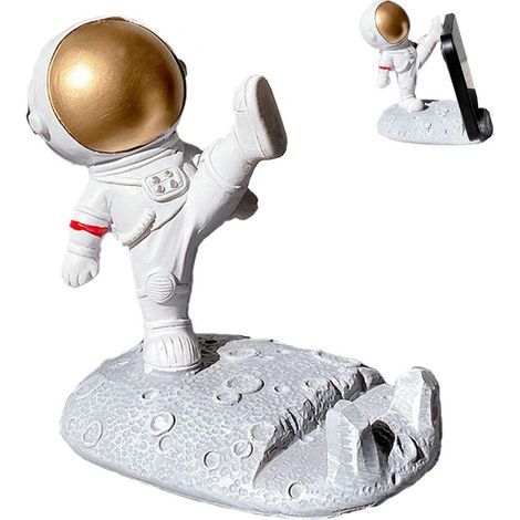 Handyhalterung – Tischhalterung – Robust – Lustiges und originelles 3D-Astronauten-Design für Ihr Smartphone oder Tablet (1/5)