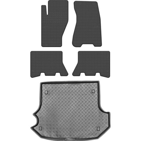 Jeep Grand Cherokee II SUV (1998–2005) – SET: Gummifußmatten + Kofferraummatte