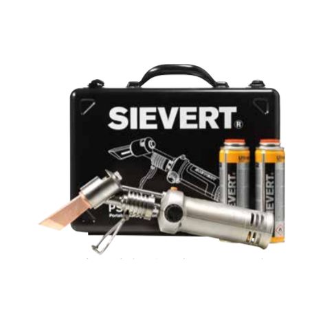 Fer à souder du couvreur avec Piezozündung – 360° utilisable – 0,9kW – Consommation 75g/h – Cartouche de gaz – 338093 – Sievert (1/6)