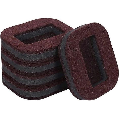 Feststellbare Rolle für rollende Möbel (Braun) - Universeller Bremsstopper für rollende Stühle, Sofas und Tische, 4er-Set, rutschfest. (1/5)