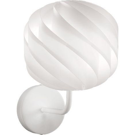 Wandleuchte aus weißem Metall Cm. 25 x 28 x 34 Std (1/2)