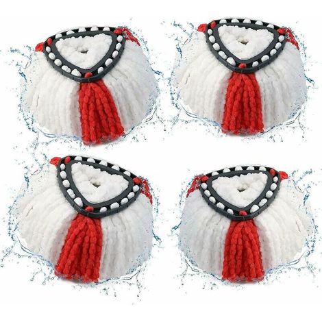 4er-Pack 2-in-1-Moppköpfe für Vileda Turbo Refill (1/4)