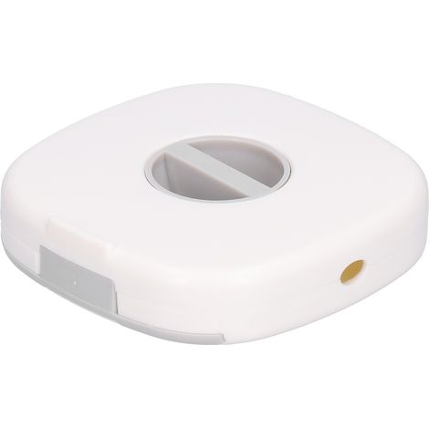Organiseur de câbles de données rotatif multifonction avec support de téléphone, enrouleur de câble de chargement, blanc