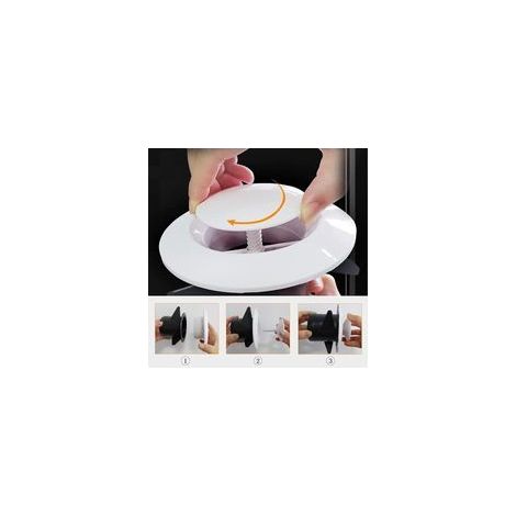 Couvercle de conduit VMC 75mm – Cache pour évacuation intérieure – Réduit le bruit – Installation simple et rapide – Matériau ABS durable (1/4)