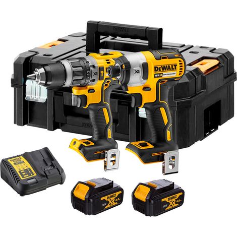 Dewalt DCK266M2T taladro DCD796 + atornillador de impacto DCF887 2 x 4 ah baterías