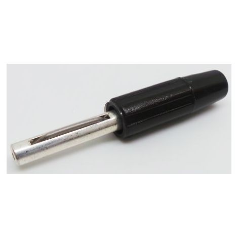 Fiche banane RS PRO Noir Mâle 10A 50V ( Prix pour 1 )