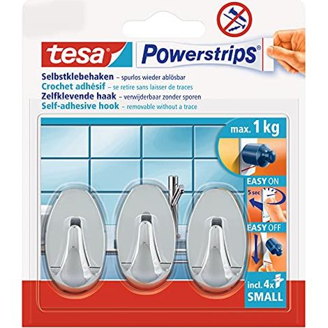 tesa Powerstrips Hooks Small OVAL (1/4)
