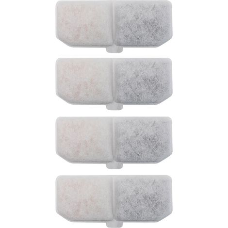Filter voor kattenwaterfontein - 4,13 inch Vervangingsfilter voor dieren Actieve kool, PP-filter, ionenwisselaarhars, 4/10 stuks Voor schoon water, verwijdert geuren en onzuiverheden, voor katten en (1/5)