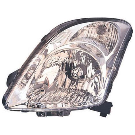 Phare avant gauche H4 chromé Suzuki Swift 3 2005-2010