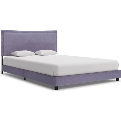 Bettgestell Hellgrau Stoff 140x200 cm