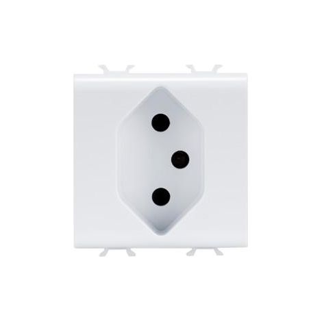 PRISE 2P+T 10A ST.SUISSE TYPE 13 GEWISS GW10346 (1/2)