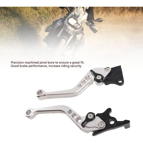 Par de manetas de freno y embrague de aluminio CNC para motocicletas, compatibles con GY6/CG125. (1/5)