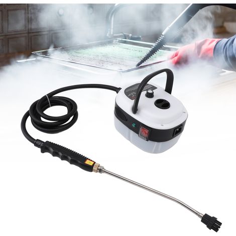 Nettoyeur vapeur portable 1500W en aluminium ABS 1 litre 105°C 3 bar avec 4 accessoires pour maison (1/4)
