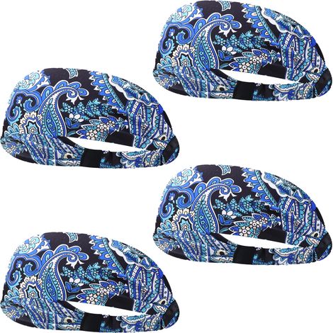 Bandana Cheveux - Bandeau Tête Élastique Large - Pour Sport Yoga Lecture Plage Sommeil - 1 Pièce (1/5)