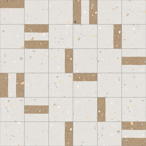 Carrelage sol / mur effet terrazzo 20x20 cm Croccante Granola Nuez (vendu par boite de 1m2) (1/3)