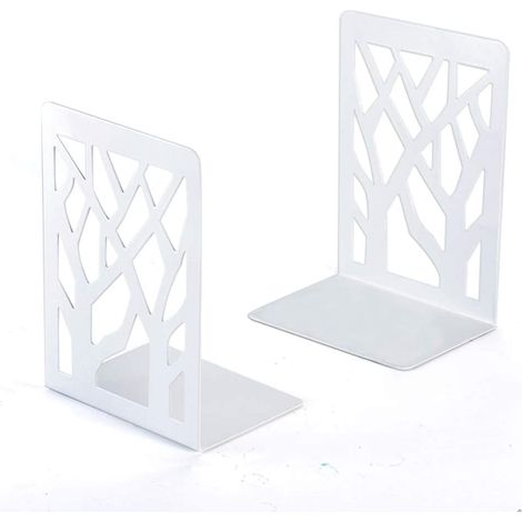 Serre-livres, porte-livres CD pour enfants en métal, support de livres pour étagère, porte-dossiers DVD invisible, serre-livres, poids pour livres (3 paires) noirs (1/5)