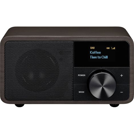 Sangean Genuine Mini DDR-7 Radio de table DAB+, FM AUX, Bluetooth marron foncé R165711 (1/5)