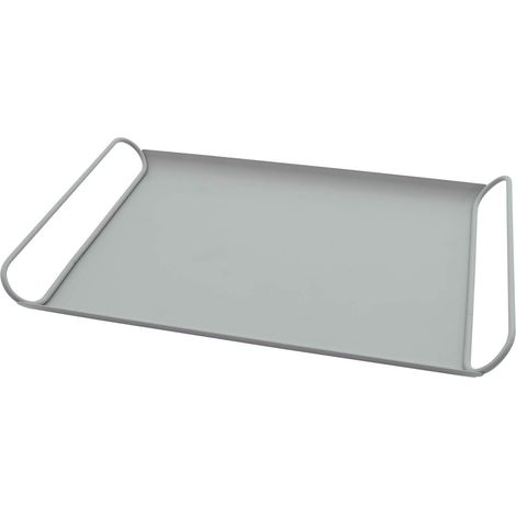 1 Plateau, Métal, Vert Sauge Mat, 37.5x25.5x3.7cm, Salon, Cuisine