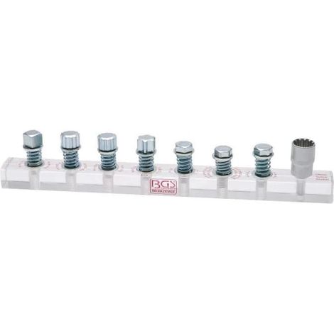 BGS Bloque de demostración para vasos Gear Lock 19 mm