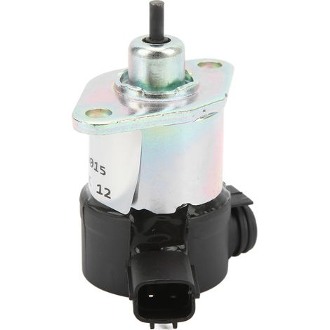 Électrovanne d'arrêt de carburant 12 V CC 17208-60015 en alliage d'aluminium pour moteurs Kubota D905, D1005, D1105, V1305, V1505, etc. (1/5)