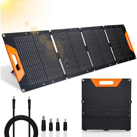 SWANEW Kit di pannelli solari da esterno monocristallini pieghevoli portatili da 120W (1/5)