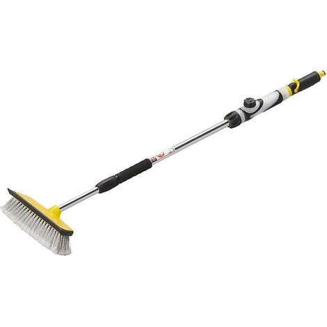 Waschburste mit wischer und seifenspender und teleskopstiel 92 - 148 cm